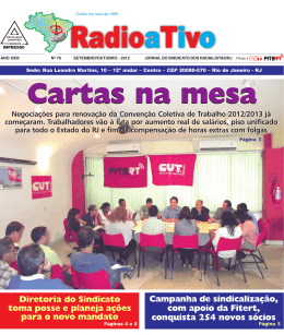 radio 70 corrigido.p65 - Sindicato dos Radialistas do Estado do Rio
