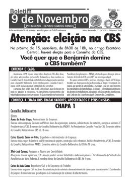 Boletim 945 - CBS - Sindicato dos Metalúrgicos de Volta Redonda