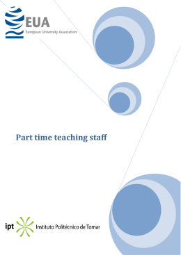 Document on Part-time teaching staff