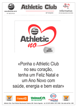 informativo athletic club edição 95