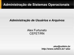 Administração de Sistemas Operacionais