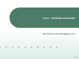 Linux - comando essenciais