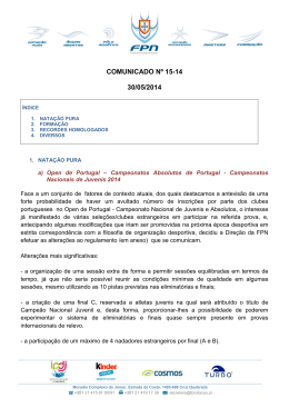 Estacionário FPN - Federação Portuguesa de Natação