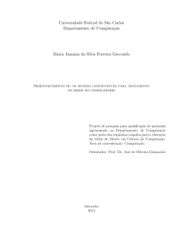 Master´s qualification of Maria Janaina da Silva Ferreira Giocondo