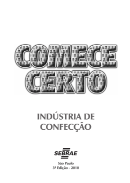 IndústrIa de ConfeCção - Sebrae-SP