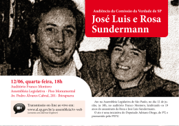 José Luis e Rosa Sundermann - CSP