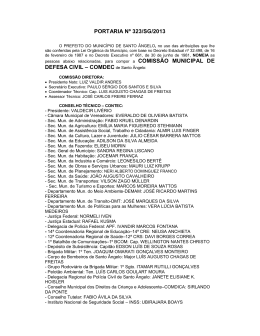 PORTARIA Nº 323/SG/2013 DEFESA CIVIL – COMDEC de Santo