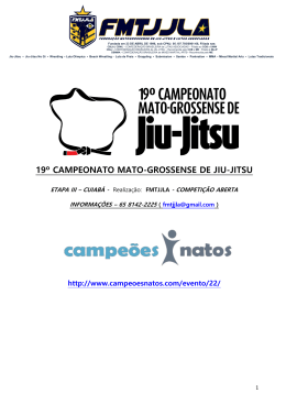 19º CAMPEONATO MATO-GROSSENSE DE JIU