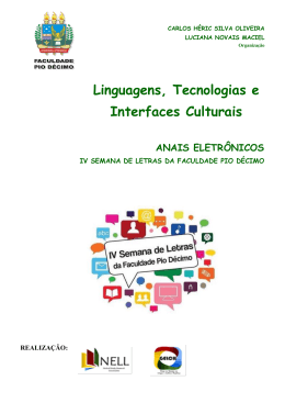 Linguagens, Tecnologias e Interfaces Culturais