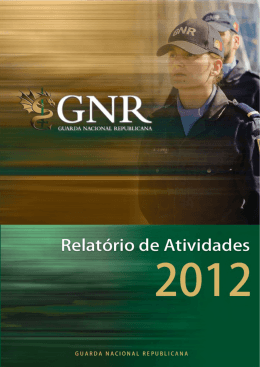 Relatório de Atividades da GNR 2012
