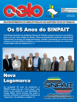 Os 55 Anos do SINPAIT - Sindicato Paulista dos Auditores Fiscais