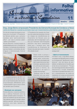 folha Informativa n 11 - Câmara Municipal de Condeixa-a-Nova