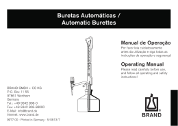 Buretas Automáticas / Automatic Burettes
