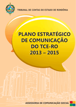 PLANO ESTRATÉGICO DE COMUNICAÇÃO TCE-RO A4