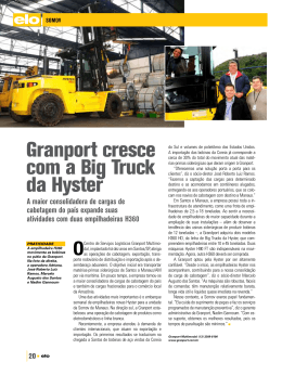 Granport cresce com a Big Truck da Hyster