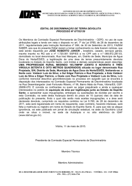 Processo nº 67702139 - José Roberto Junior - Idaf