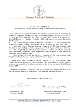 Academia Brasileira de Pediatria - Sociedade Brasileira de Pediatria