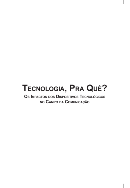 Tecnologia - Pra que_INICIAIS.indd