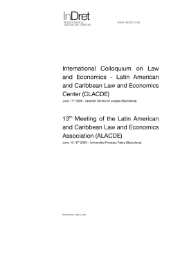 13th Meeting of the Latin American and Caribbean Law and