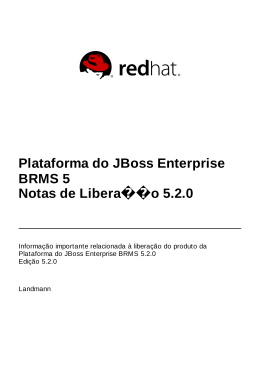 Plataforma do JBoss Enterprise BRMS 5 Notas de Liberação 5.2.0