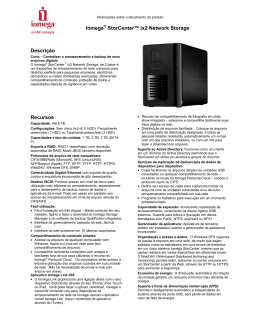 Iomega ® StorCenter™ ix2 Network Storage Descrição