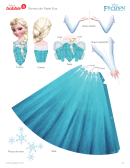 Boneca de Papel Elsa - Disney Babble Brasil