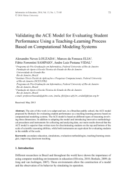 Validating the ACE Model for Evaluating Student Performance Using