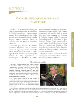 Conselheiro José Alves Viana toma posse