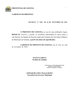 Decreto N. 2655 de 26/11/2010