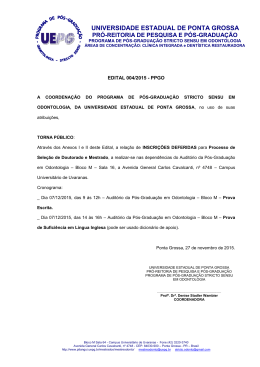 Edital 04/2015 - Universidade Estadual de Ponta Grossa