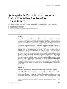 Retinopatia de Purtscher e Neuropatia Óptica Traumática