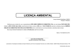 LICENÇA AMBIENTAL - Portal da Prefeitura Municipal de Itabuna