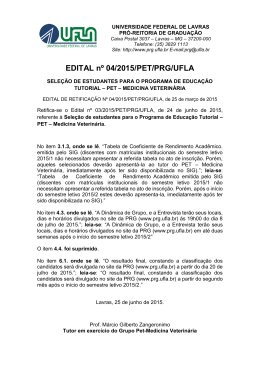 EDITAL nº 04/2015/PET/PRG/UFLA