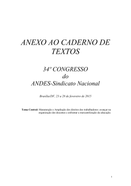 ANEXO AO CADERNO DE TEXTOS - Andes-SN