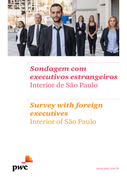 Sondagem com executivos estrangeiros Interior de São