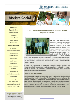 CE: Ir. José Augusto Alves toma posse na Escola Marista Sagrado