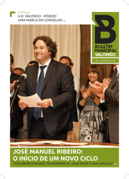 JOSÉ MANUEL RIBEIRO: O INÍCIO DE UM NOVO CICLO
