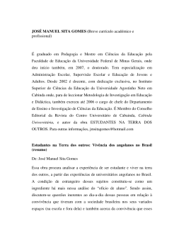 JOSÉ MANUEL SITA GOMES - Universidade Federal de Uberlândia