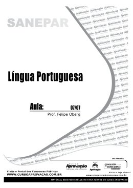 LínguaPortuguesa - Curso Aprovação
