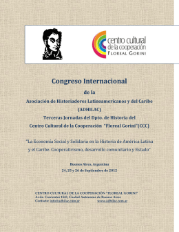 Congreso Internacional - Centro Cultural de la Cooperación