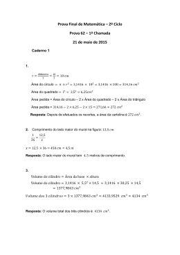 Proposta de resolução da prova final de Matemática do 2.º Ciclo do