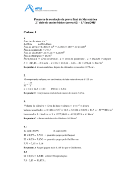 Proposta de resolução da prova final de Matemática 2.º ciclo do