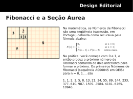 Fibonacci e a Seção Áurea Design Editorial