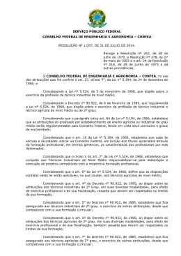 confea resolução nº 1.057, de 31 de julho de 2014. r