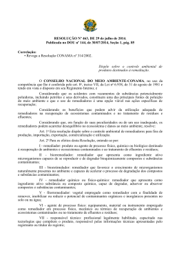 Resolução Conama nº 463, de 29 de julho de 2014