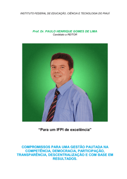 Paulo Henrique Gomes de Lima - Instituto Federal de Educação