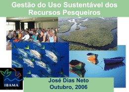 Gestão Sustentável dos Recursos Pesqueiros Brasileiros