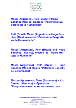 Messi (Argentina), Pelé (Brasil) y Hugo Sánchez (México