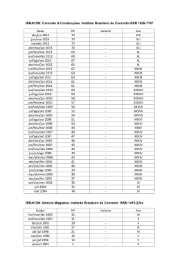 Dado Nº Volume Ano abr/jun 2014 74 - XLII jan/mar 2014 73