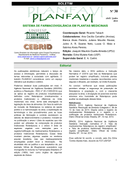 Abr/Mai/Jun - 2014 - CEBRID - Centro Brasileiro de Informações